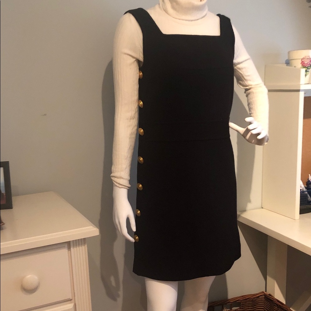 Tory Burch Black Wool Jumper Dress